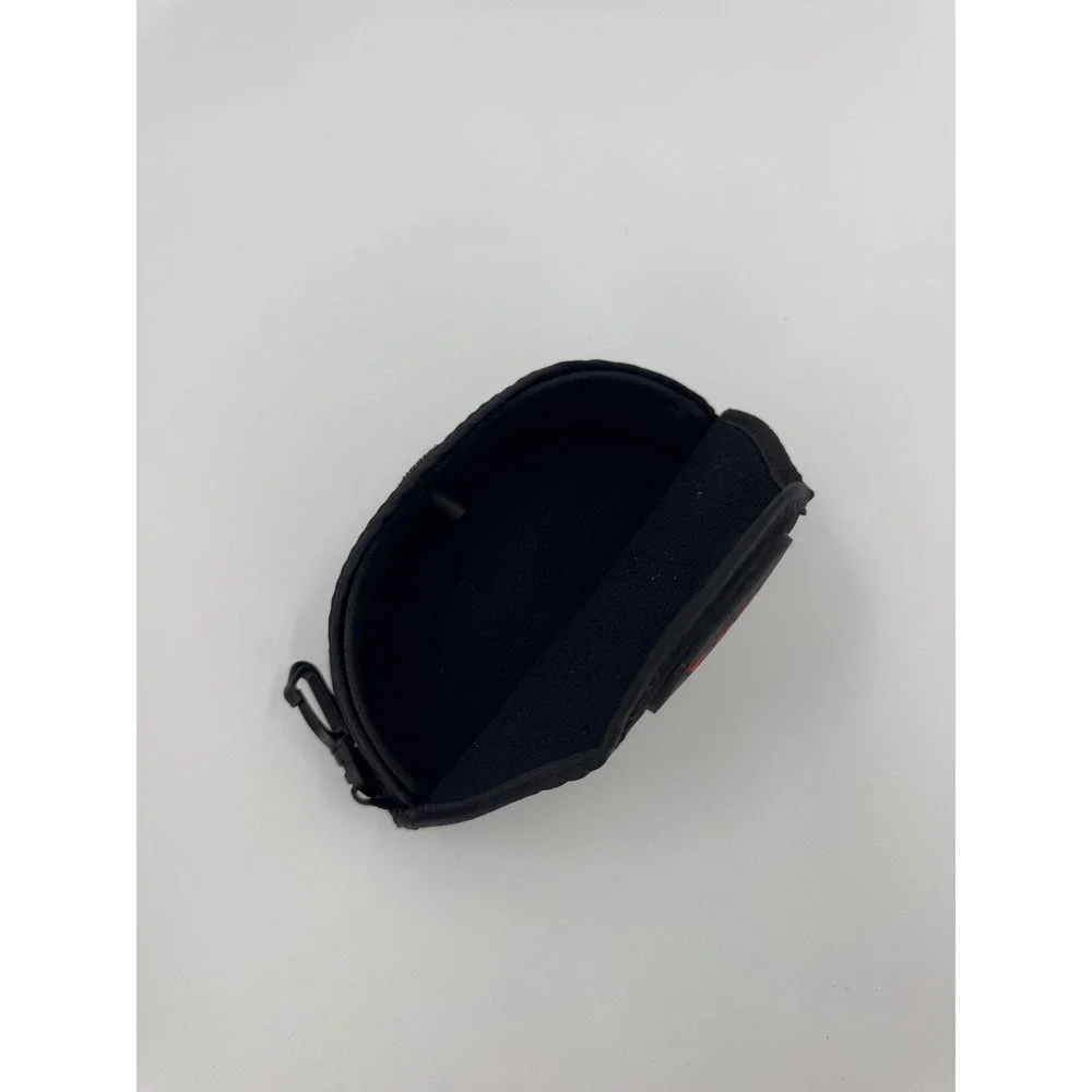 Bolle Black Sunglasses Case Semi Rigid Protective Pouch‎ with Clip Red Logo